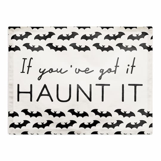 Bat Pattern Polyester Twill Placemat